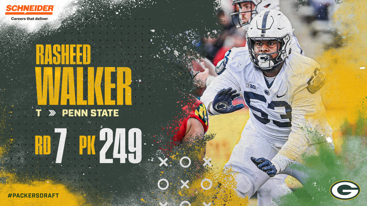 Round 7 - Pick 28: Rasheed Walker, OT, Penn State (Green Bay Packers) : r/ nfl