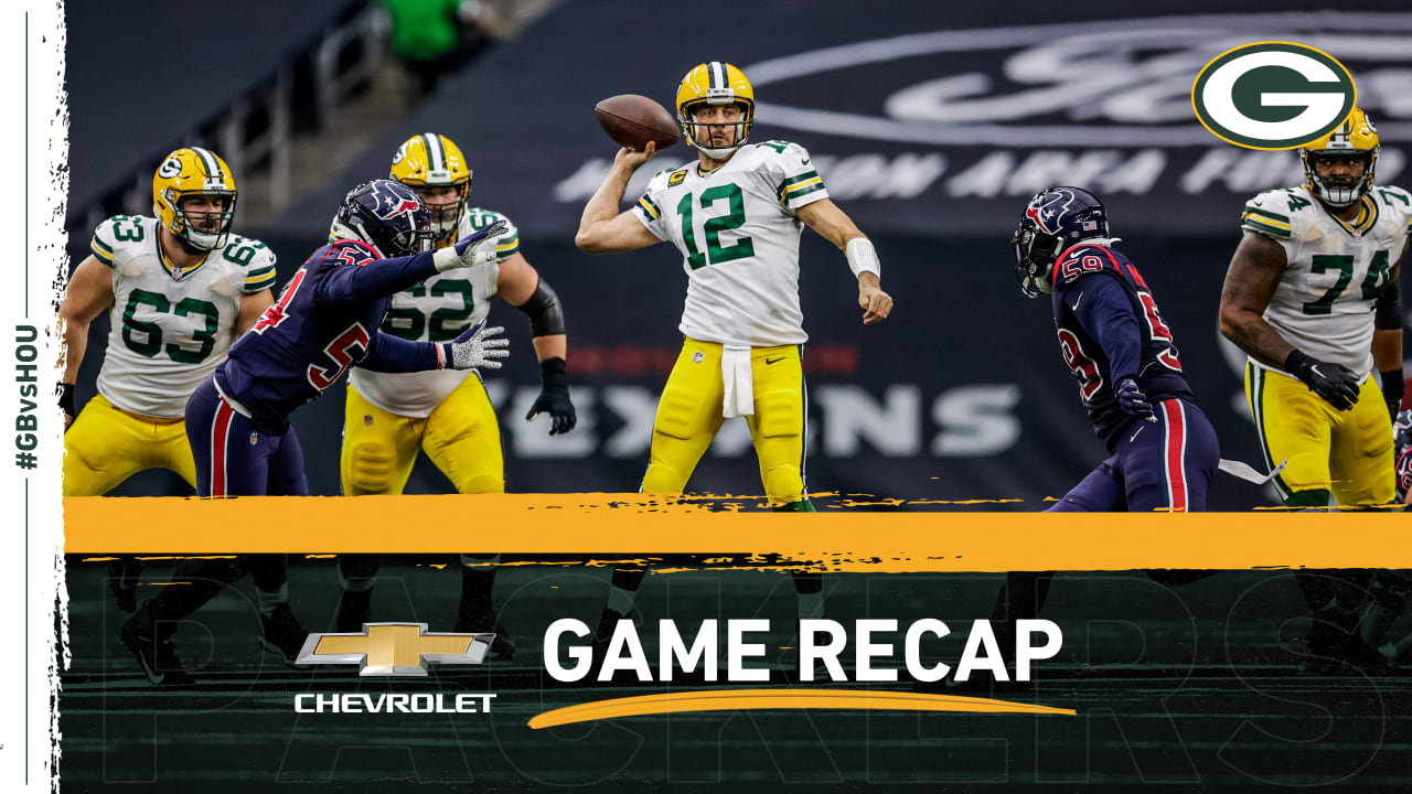 Packers improve to 5-1 after defeating Texans 35-20