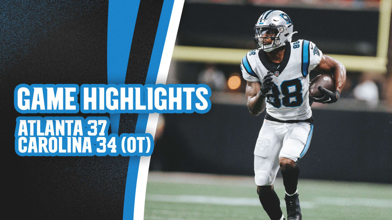 Game Highlights: Falcons win overtime thriller over Carolina, 37-34