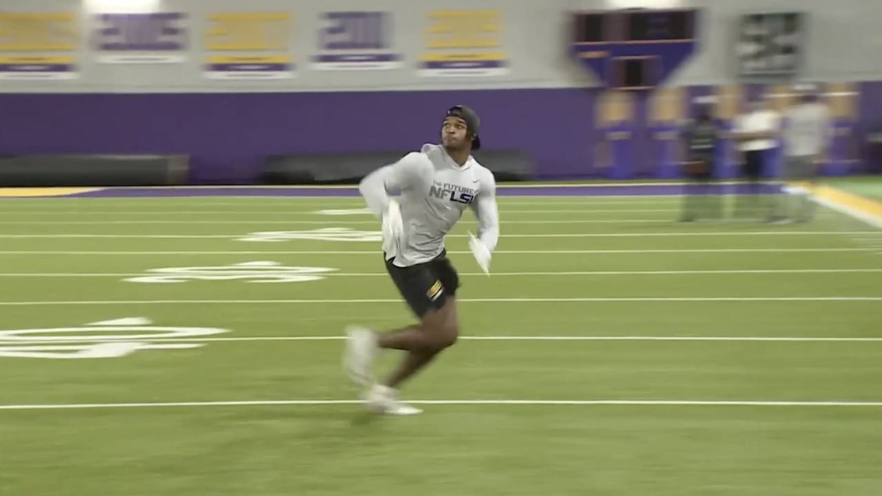 LSU WR Ja'Marr Chase Pro Day Highlights