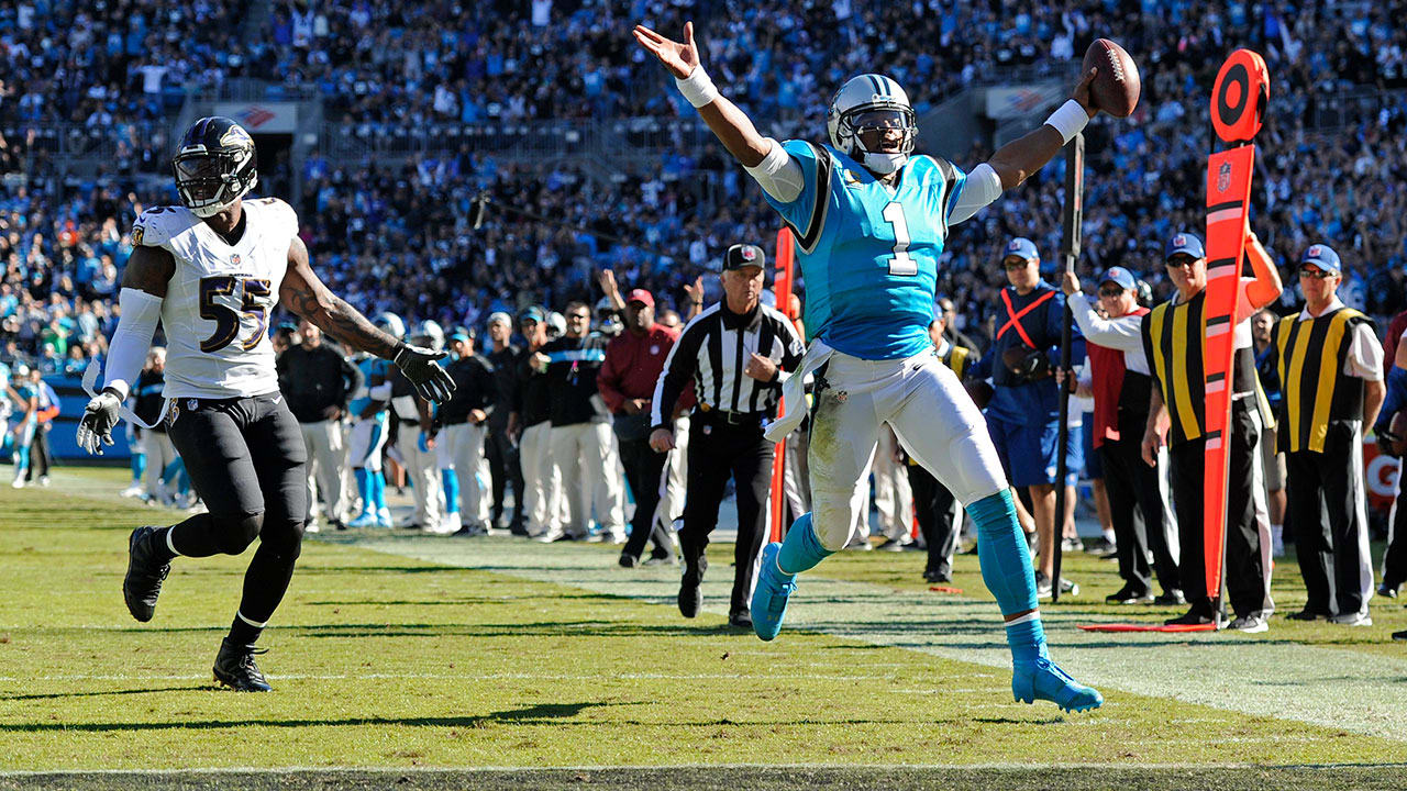 Baltimore Ravens 21-36 Carolina Panthers: Cam Newton throws two TDs and  runs in another, NFL News