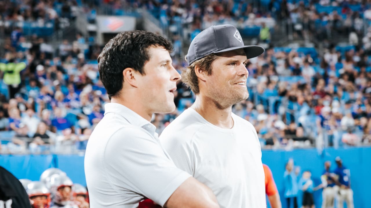 PHOTOS: Greg Olsen, Luke Kuechly coach youth football team at halftime