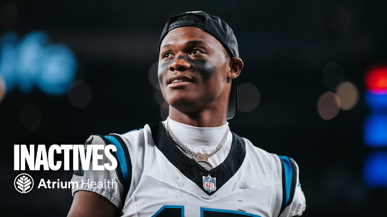 Inactives: Panthers missing some WRs tonight