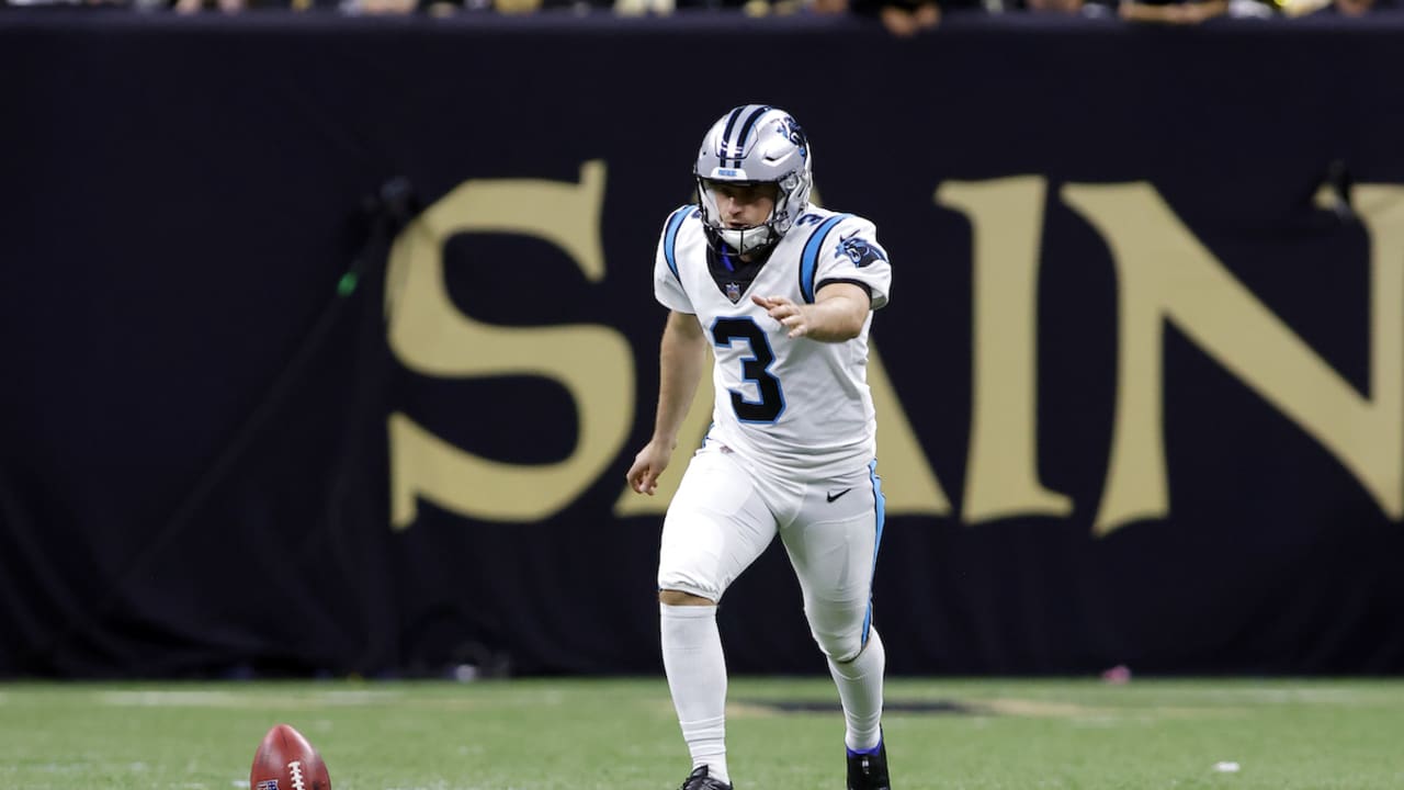 Canadian kicker Lirim Hajrullahu gets shot with NFL's Carolina