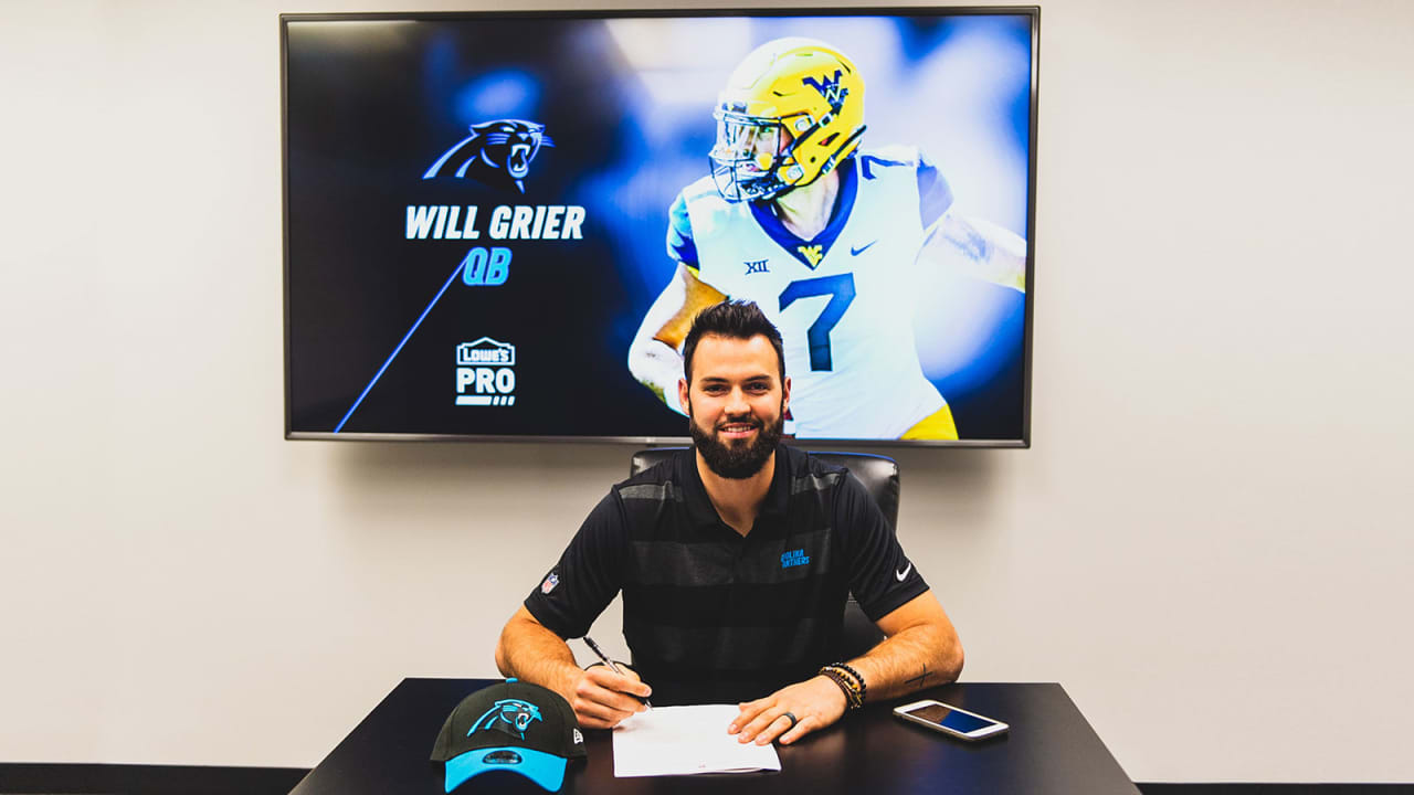 Will Grier, Panthers draft picks sign rookie contracts