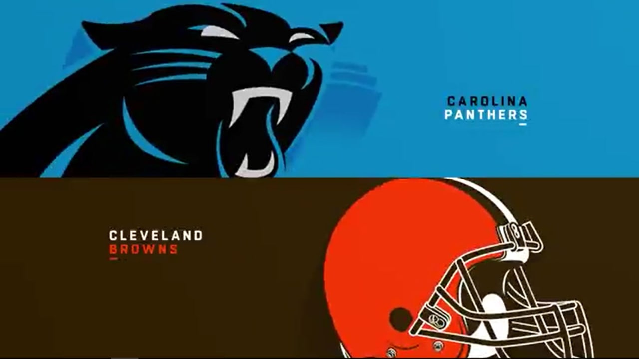 Cleveland Browns vs Carolina Panthers House Divided Flag Banner