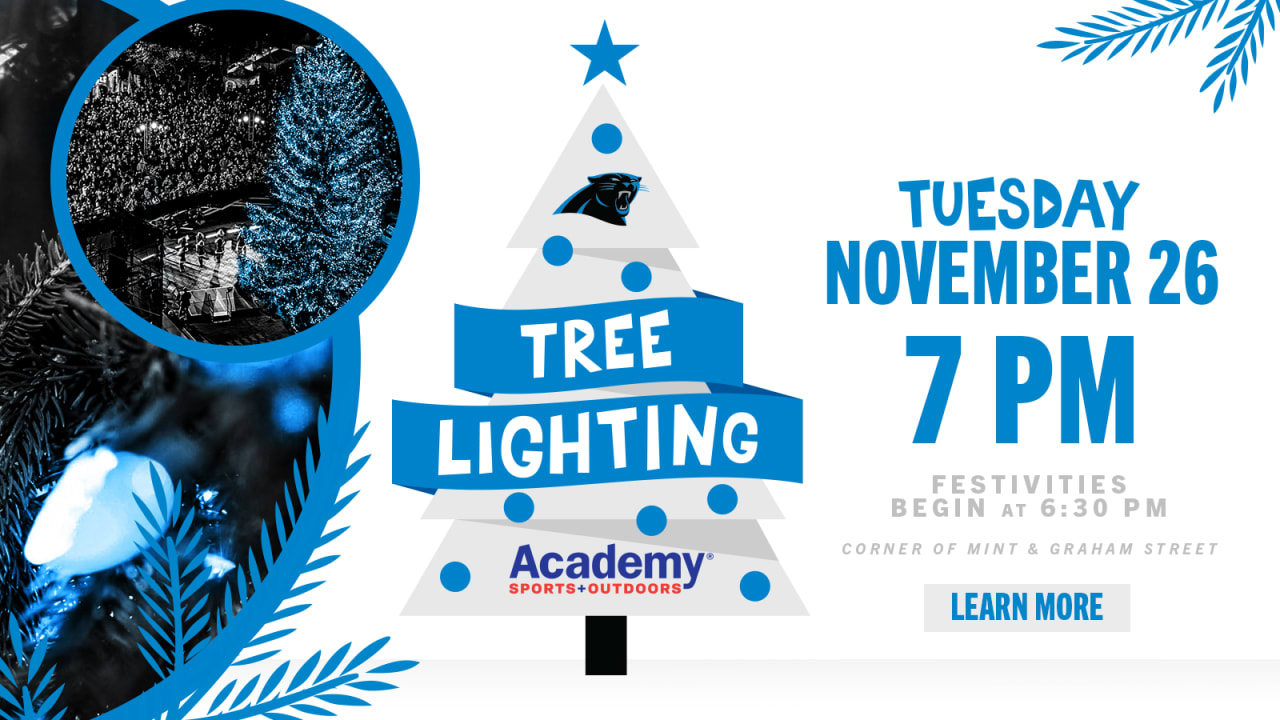 Carolina Panthers will host sixth annual Tree Lighting on November 26