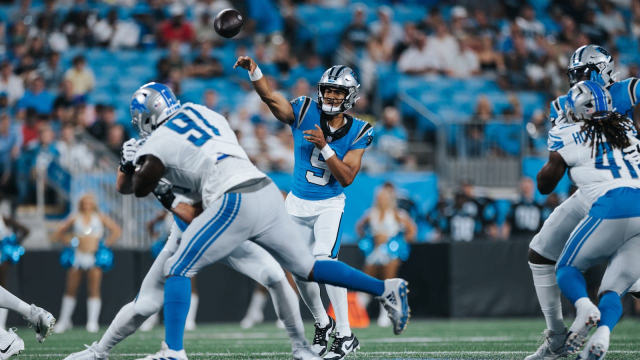 Panthers player recovers Bryce Young's first TD passafter he threw it  into the stands!