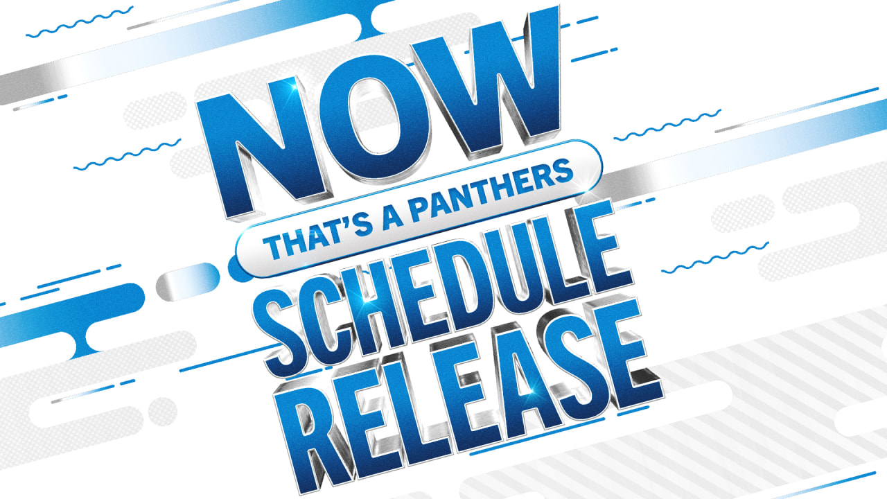 The Panthers' 2022 schedule will be revealed tonight at 8 p.m. ET