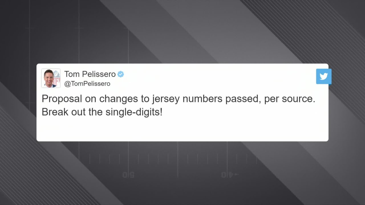 NFL approves jersey number rule change, expands singledigit number usage