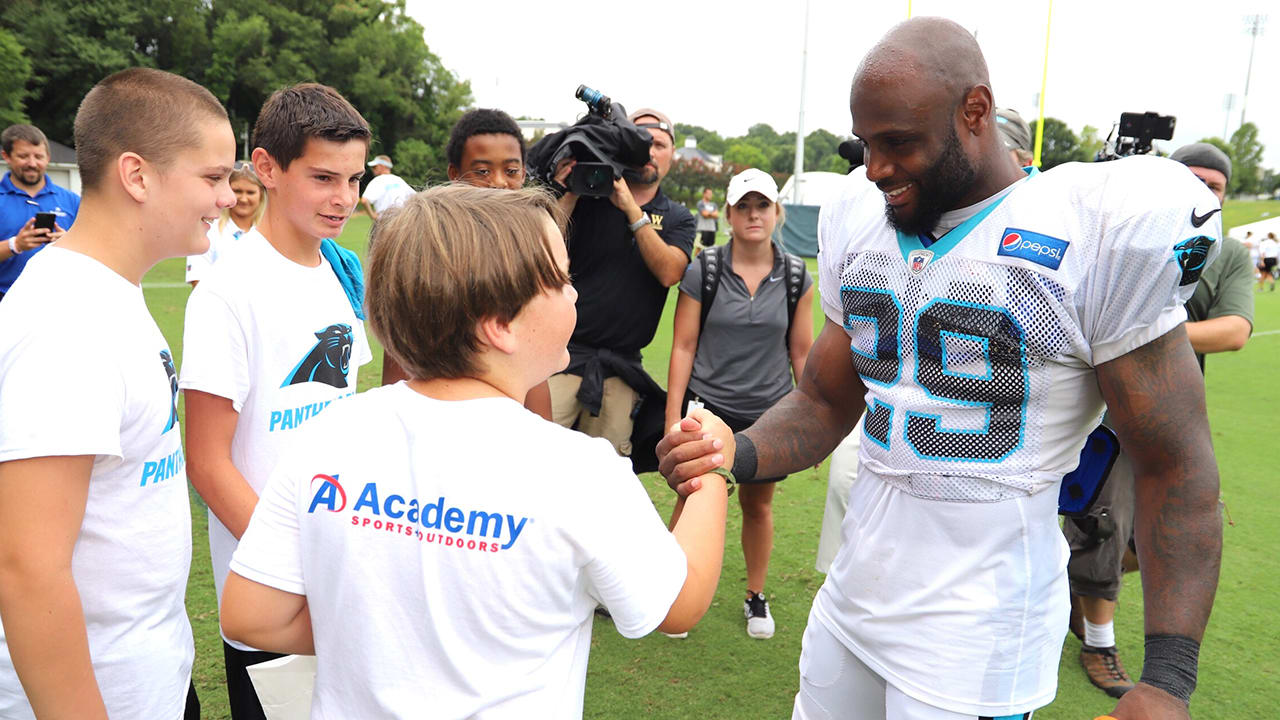 Panthers Pals at training camp