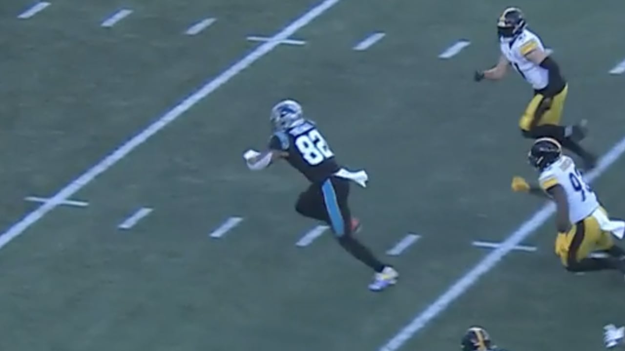 Carolina Panthers quarterback Bryce Young lays wicked juke on