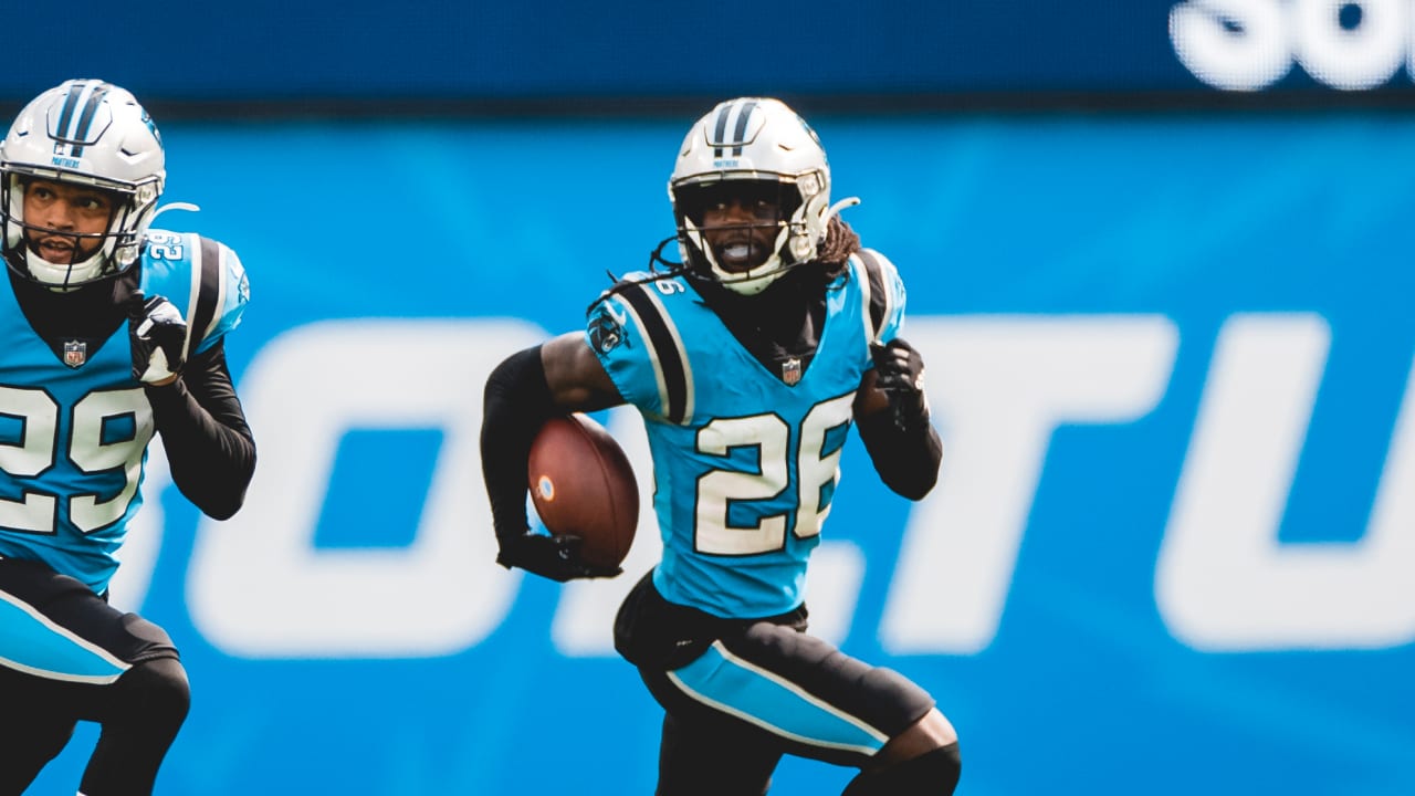 Carolina Panthers cornerback Donte Jackson (26) after an