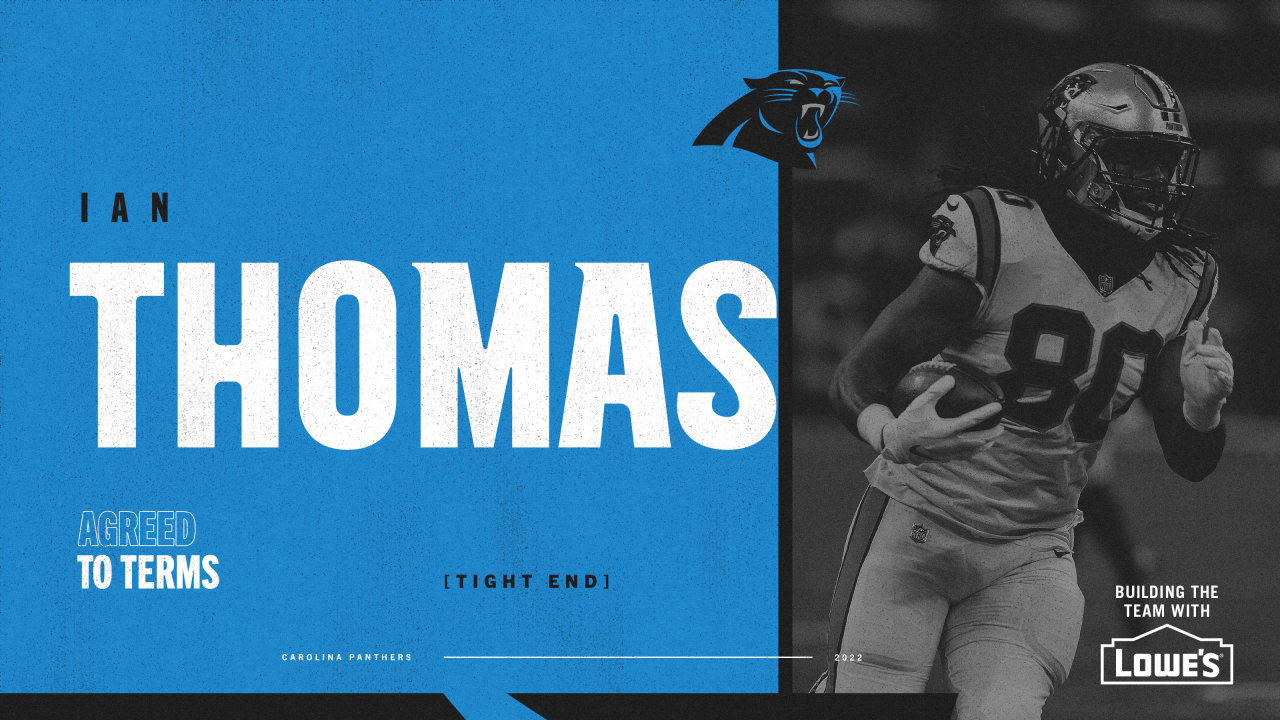 Panthers bring back tight end Ian Thomas on a new three-year deal