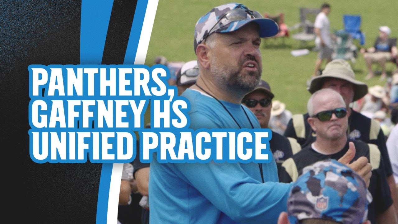 Carolina Panthers Hold Joint Training Camp Practice with Gaffney