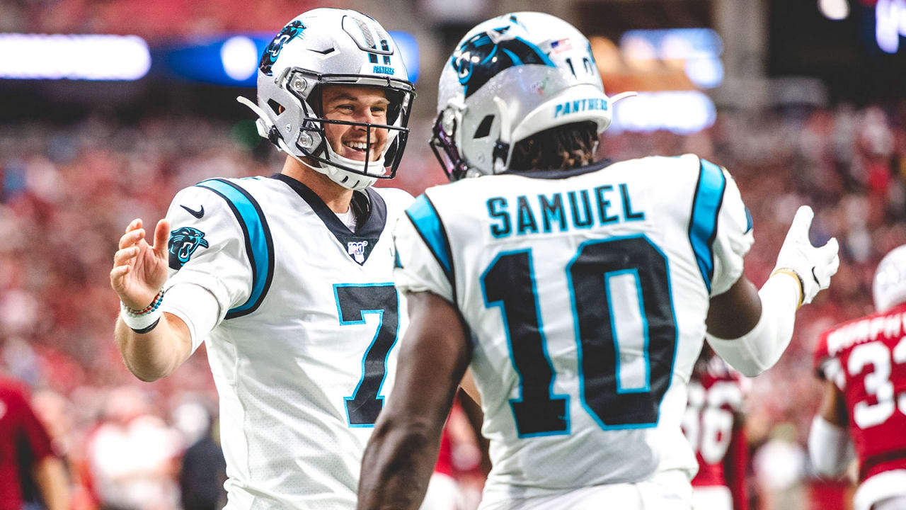 Panthers beat Texans despite three fumbles by Kyle Allen