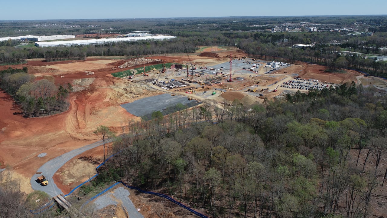 2021 first quarter timelapse of Rock Hill Development