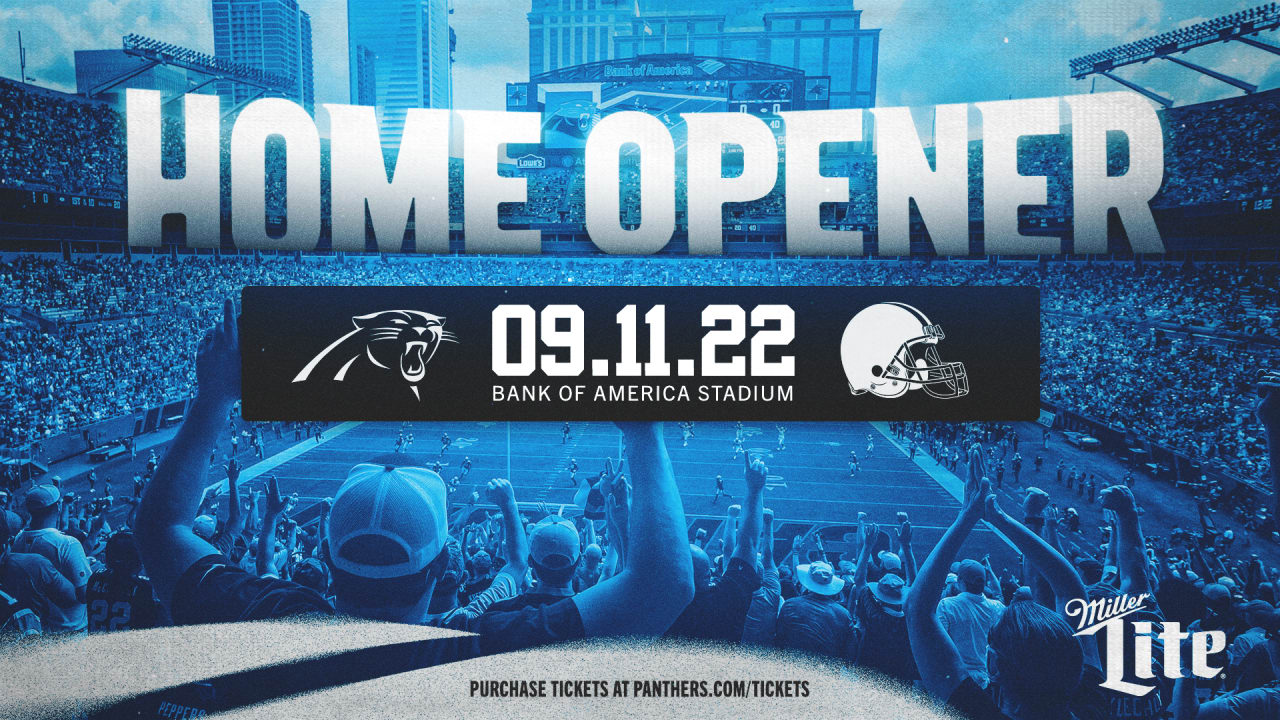 Panthers to open 2022 season at home against Cleveland in Week 1