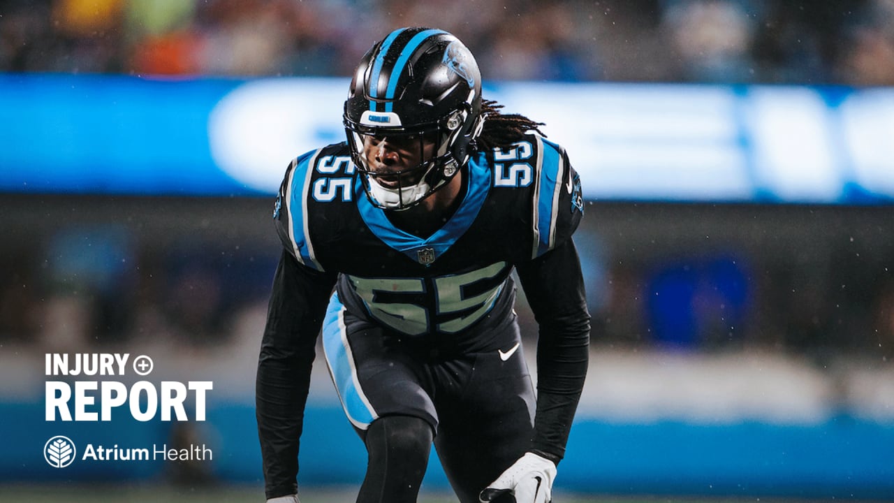 Carolina Panthers linebacker Cory Littleton (55) plays against the