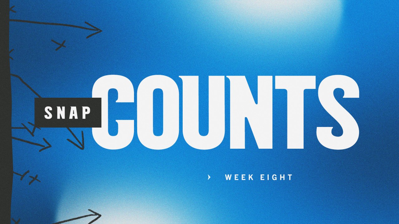 Snap Counts: Week 9 vs. Indianapolis