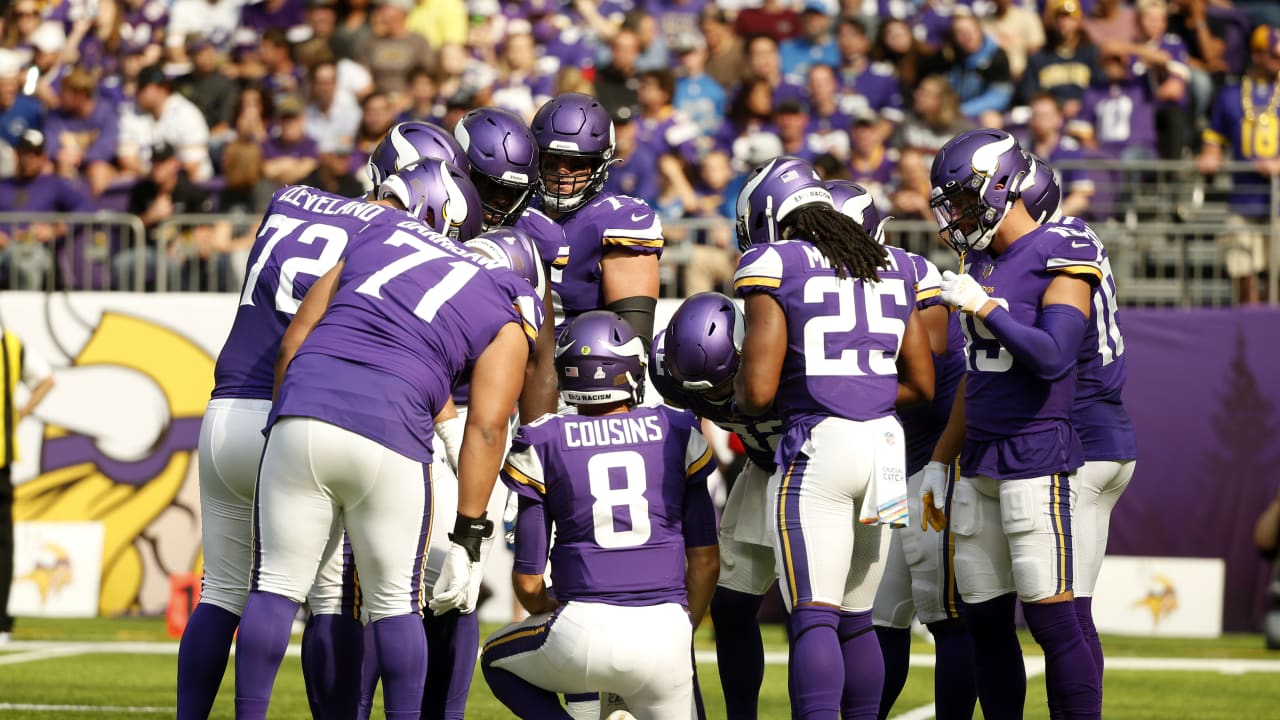 Minnesota Vikings wide receiver Justin Jefferson (18) celebrates after he  scored his first NFL touchdown in the third quarter against the Tennessee  Titans on Sunday, September 27, 2020 at U.S. Bank Stadium