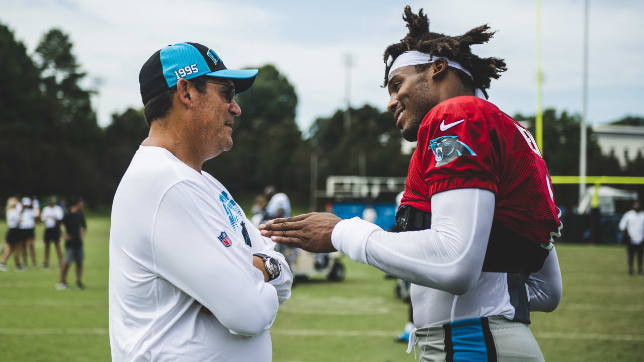 Panthers' Ron Rivera leaves presser when pressed on Cam Newton