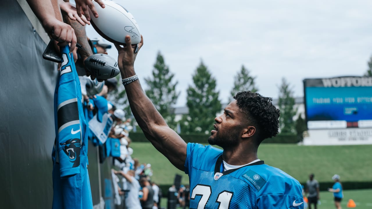 Carolina Panthers training camp on Saturday at Wofford College