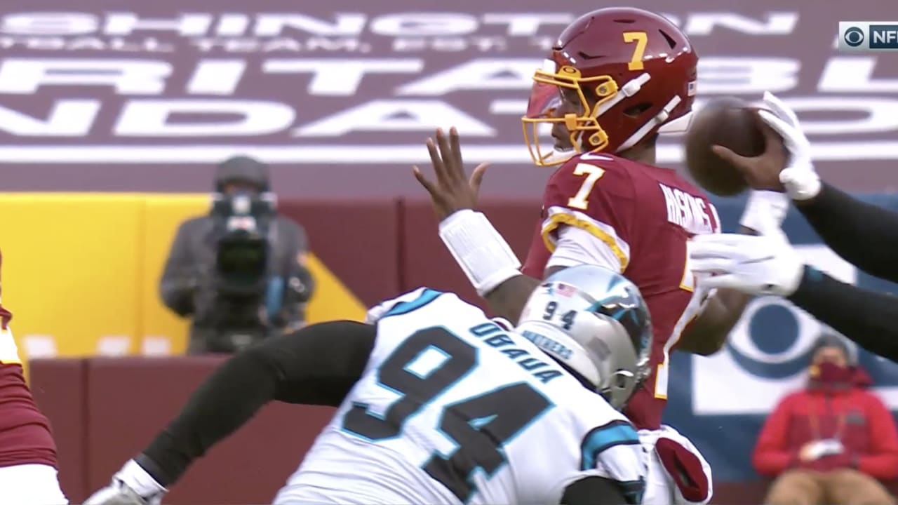 Carolina Panthers quarterback Bryce Young lays wicked juke on