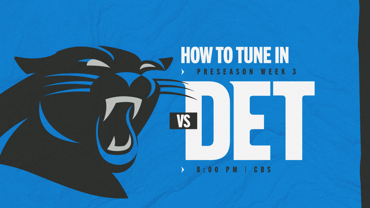 How to watch the PanthersLions preseason game