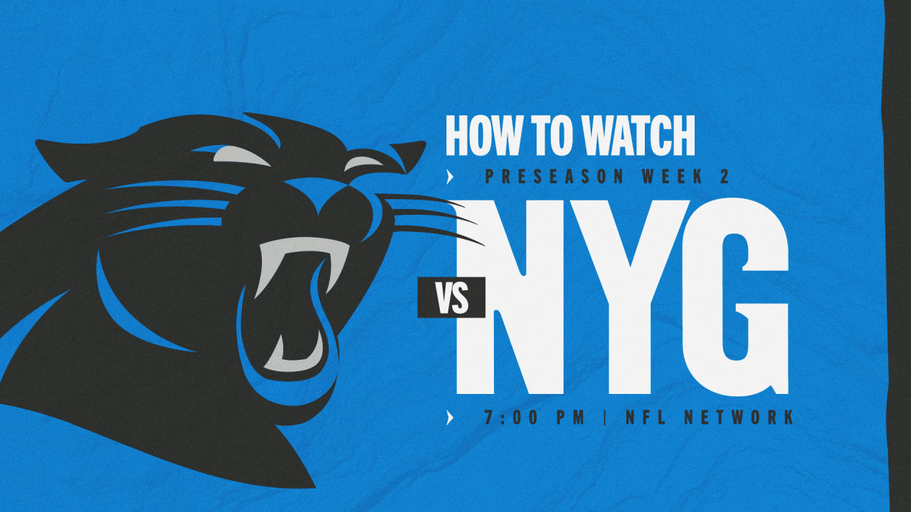 How to watch the Panthers-Giants preseason game