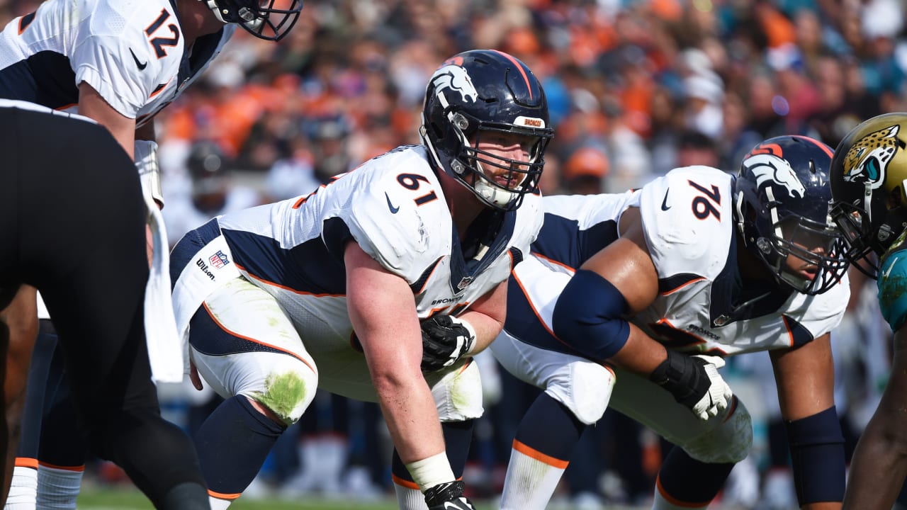 The Denver Broncos and the Seattle Seahawks line up on the line of  scrimmage during the first half of an NFL football game Sunday, Sept. 9,  2018, in Denver. (AP Photo/Jack Dempsey