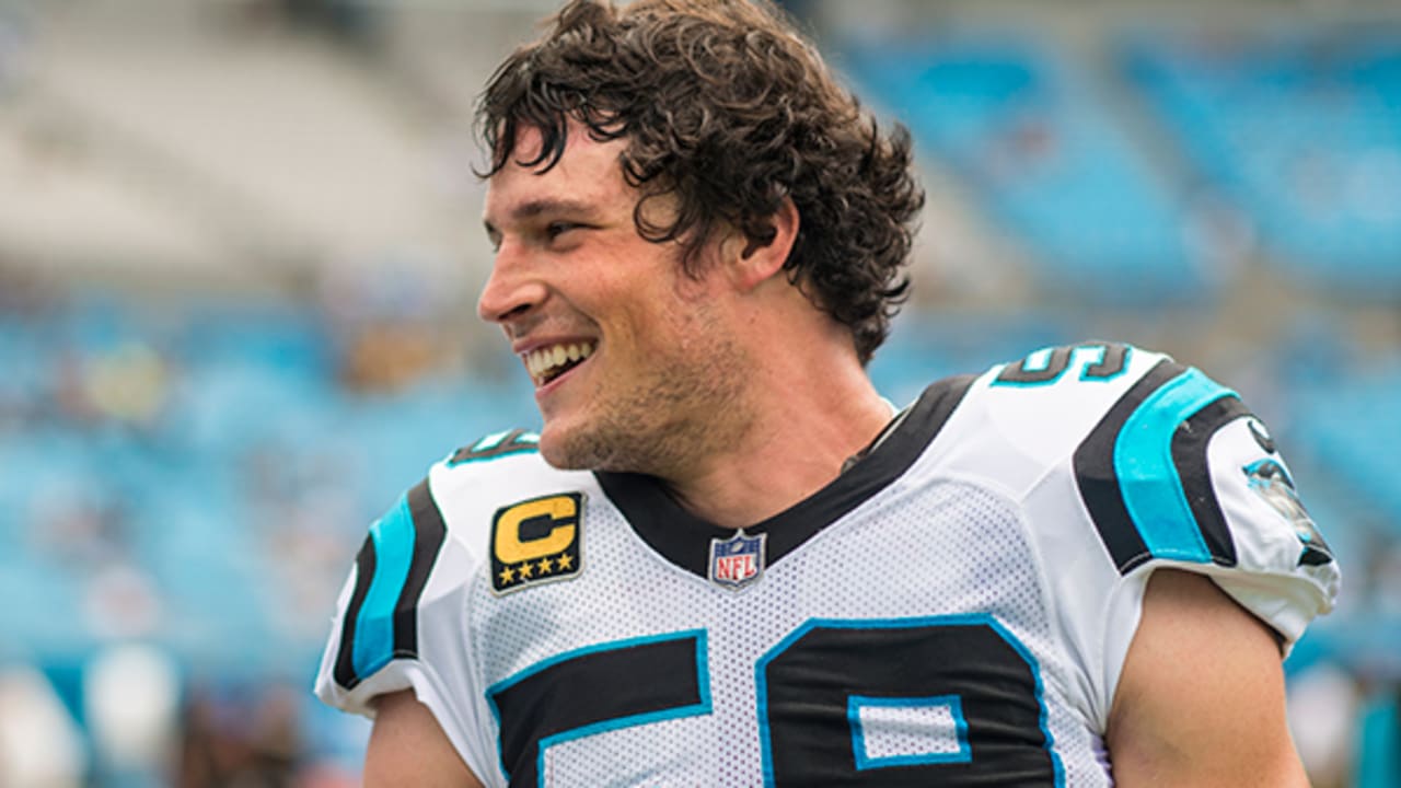 Carolina Panthers' Luke Kuechly #59 walks off the field against the Denver  Broncos during the NFL Super Bowl 50 football game Sunday, Feb. 7, 2016, in  Santa Clara, Calif. (AP Photo/Gregory Payan