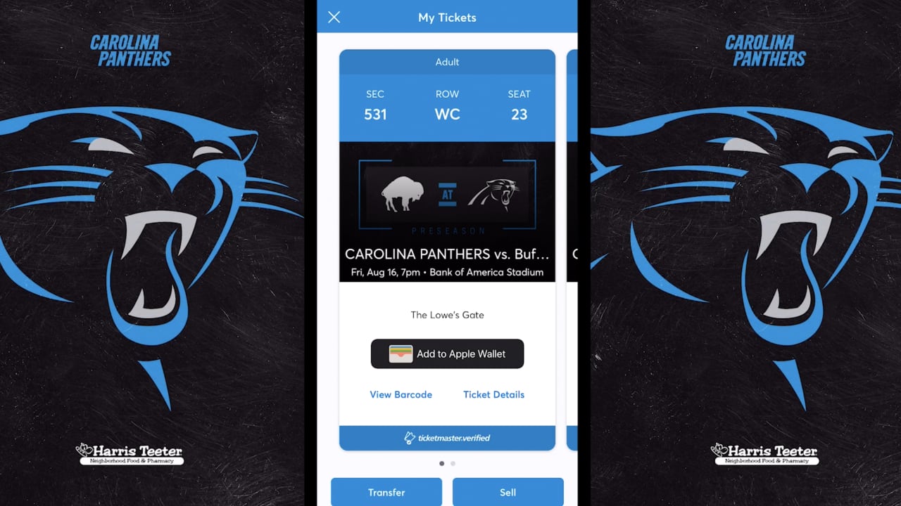 How to secure your mobile tickets for Panthers home games