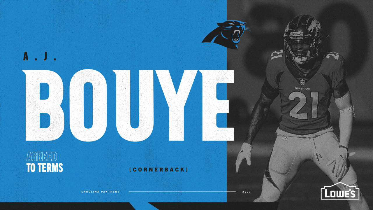 AJ Bouye: Carolina Panthers sign free agent cornerback two months after  release from Denver Broncos, NFL News