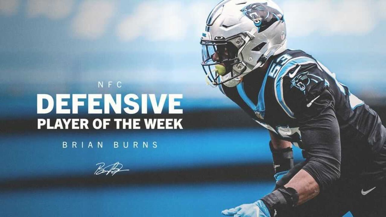 Brian Burns named NFC defensive player of the week