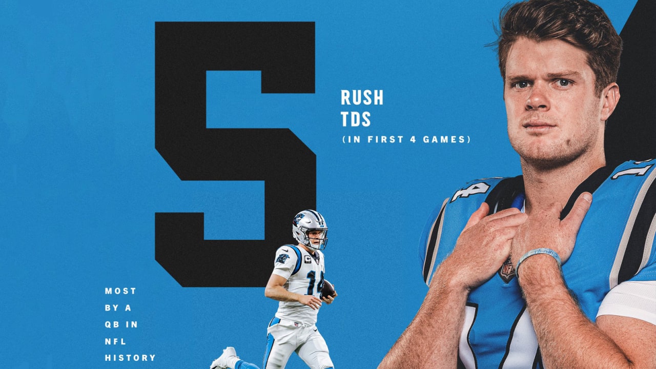 Watch all five of Sam Darnold's recordsetting rushing TDs