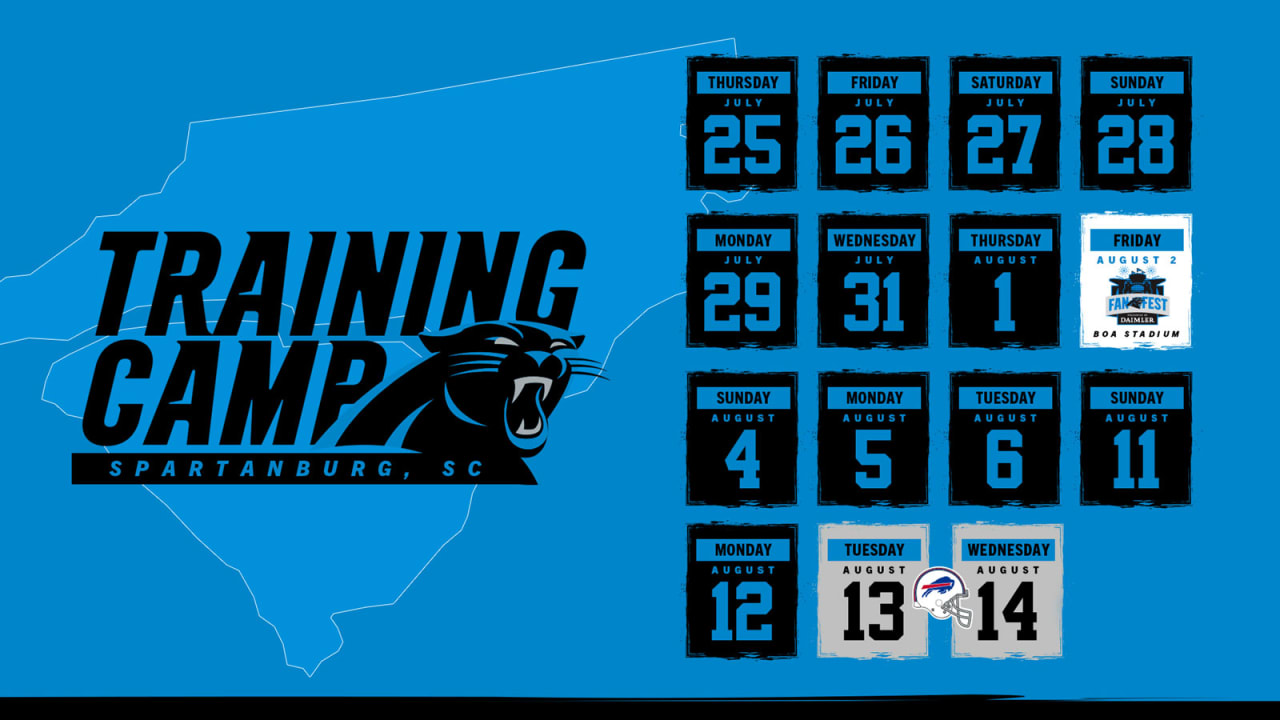 Panthers announce 2019 training camp schedule