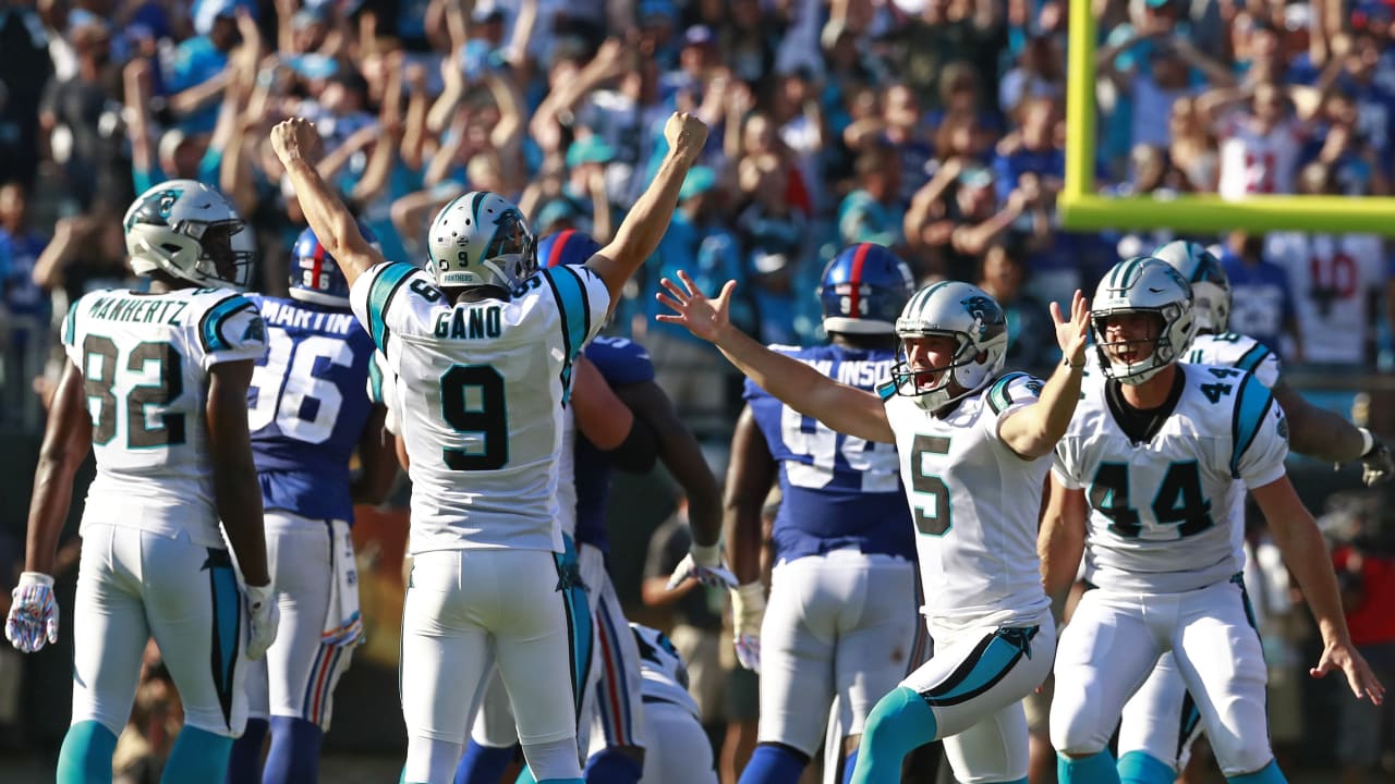 Graham Gano kicks game-winning 63-yard field goal with 1 second left,  Panthers win 33-31