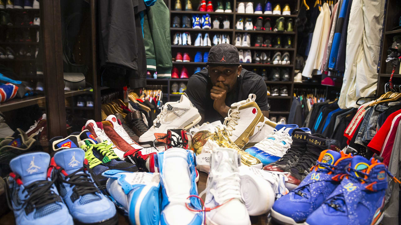 Inside look at Thomas Davis' sneaker collection