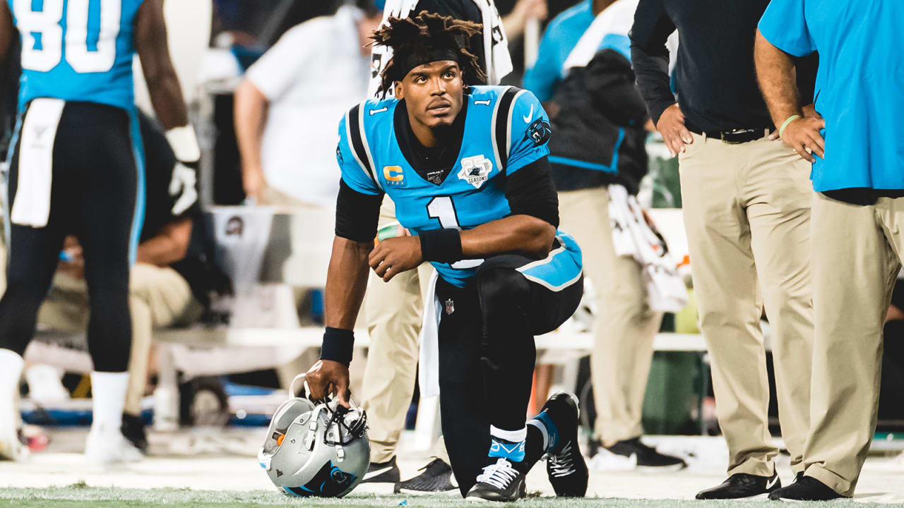 Cam Newton fooled by young Saints fan in Panthers jersey, gives