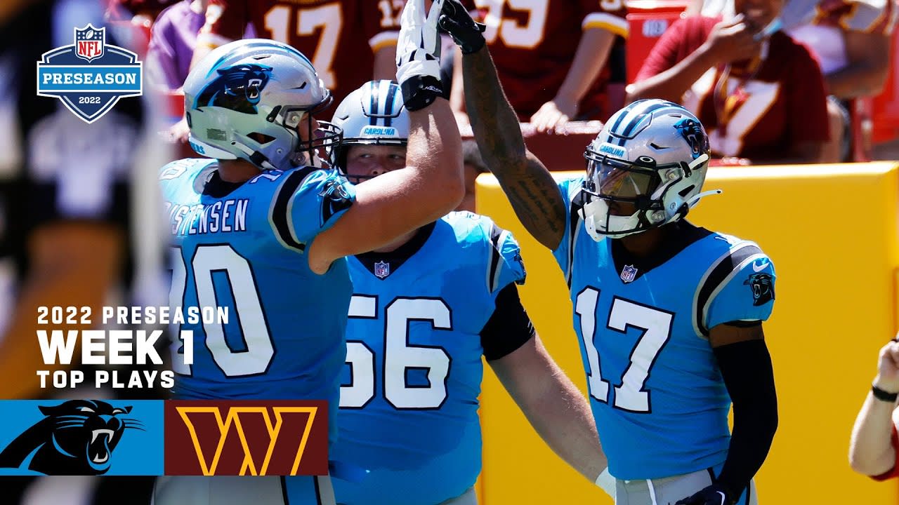 Panthers Game Highlights at Washington Preseason Week 1