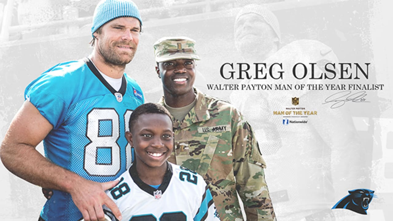 Greg Olsen one of three finalists for NFL Man of the Year