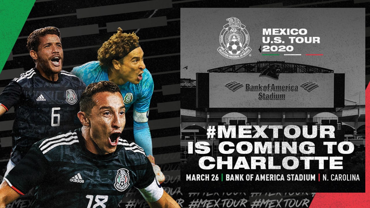 Mexican National Soccer Team coming to Bank of America Stadium in 2020