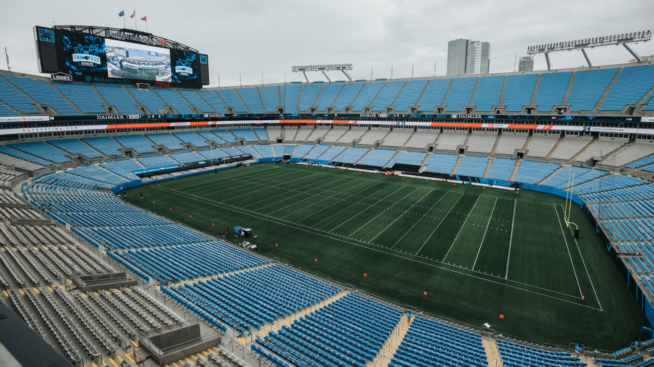 Time lapse of installation of Bank of America Stadium turf field