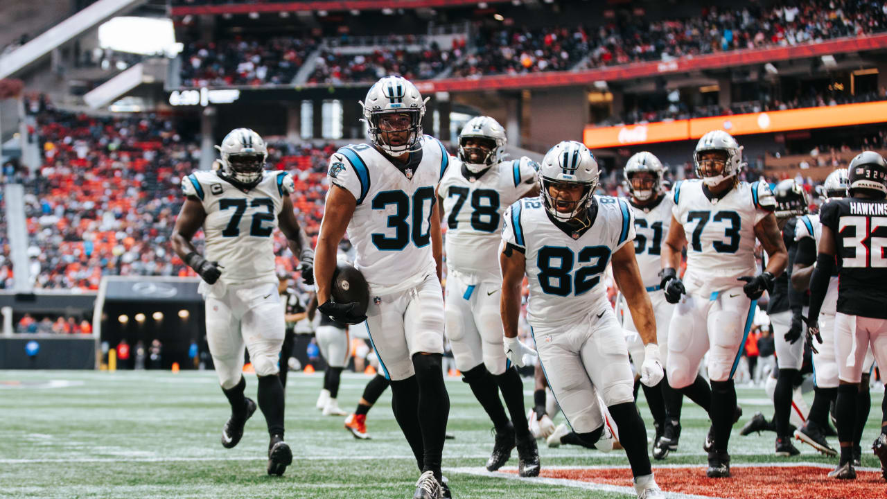 Fans watch as the Atlanta Falcons play the Carolina Panthers in the third  quarter of their NFL football game at the Georgia Dome in Atlanta Sunday,  Sept. 20, 2009. (AP Photo/Dave Martin