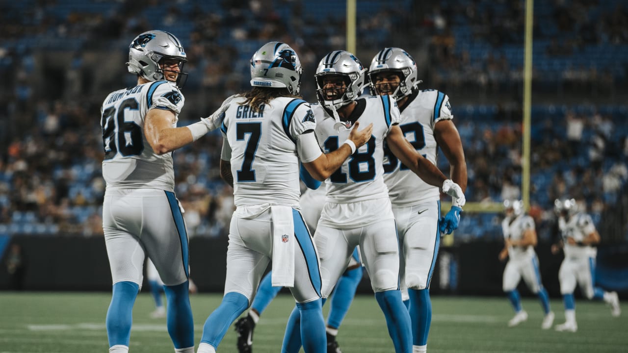 Carolina Panthers quarterback Bryce Young lays wicked juke on Detroit Lions  linebacker James Houston, turning would-be sack into gain