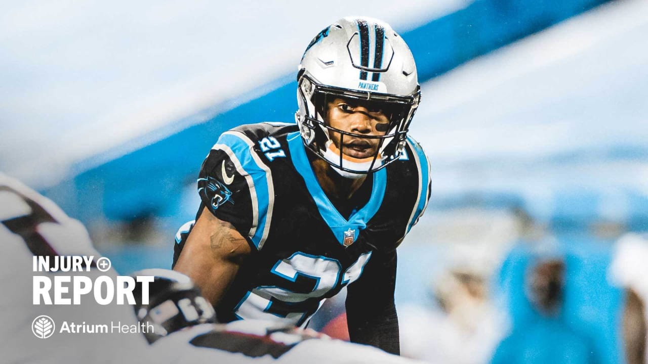 Panthers S Jeremy Chinn reps with Julius Peppers jersey