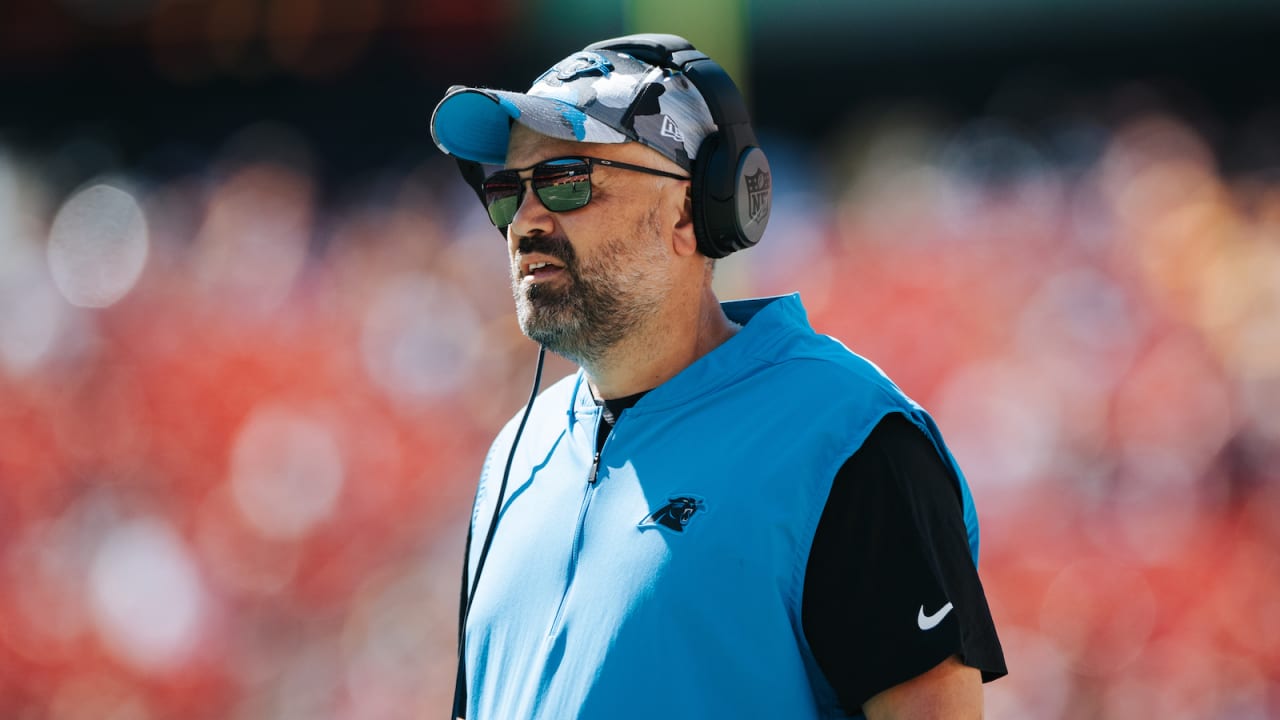 Panthers' Rhule unhappy with passing game vs. Ravens