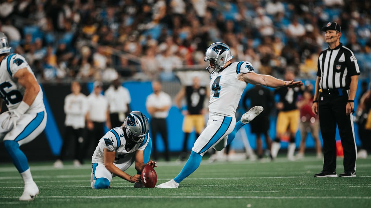 Panthers kicker Joey Slye makes NFL debut, honors brother