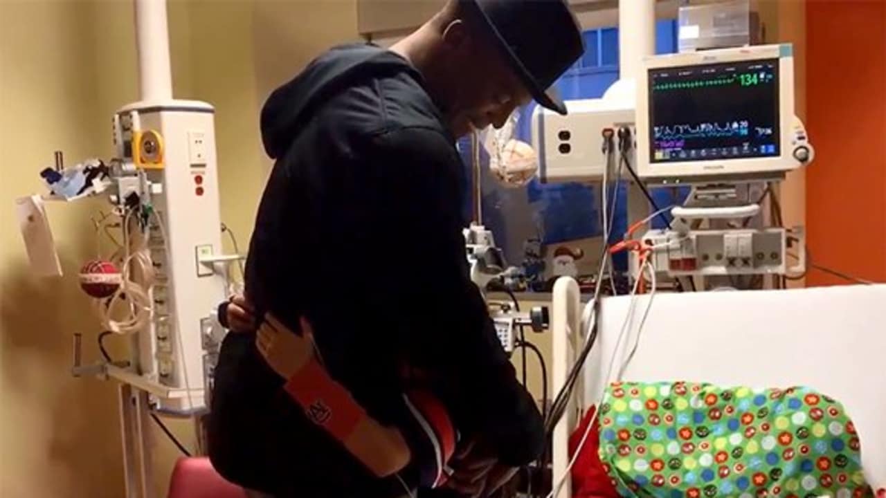 Cam Newton makes Christmas wish come true